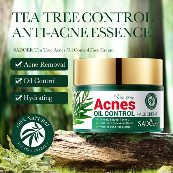SADOER Tea tree-based face cream for problem skin 50g.